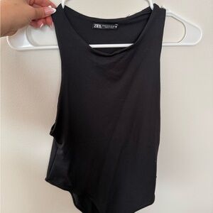 Zara Black Sleeveless Bodysuit